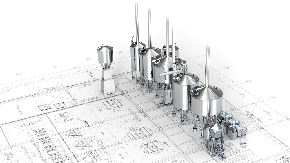 糖化間<a href=http://www.dazhongbanchang666.cn/ target=_blank class=infotextkey>啤酒設備</a>布局